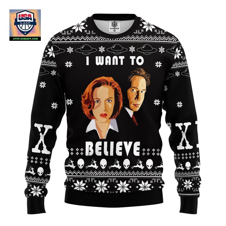 I Want To Believe Ugly Christmas Sweater Amazing Gift Idea Thanksgiving Gift – Usalast