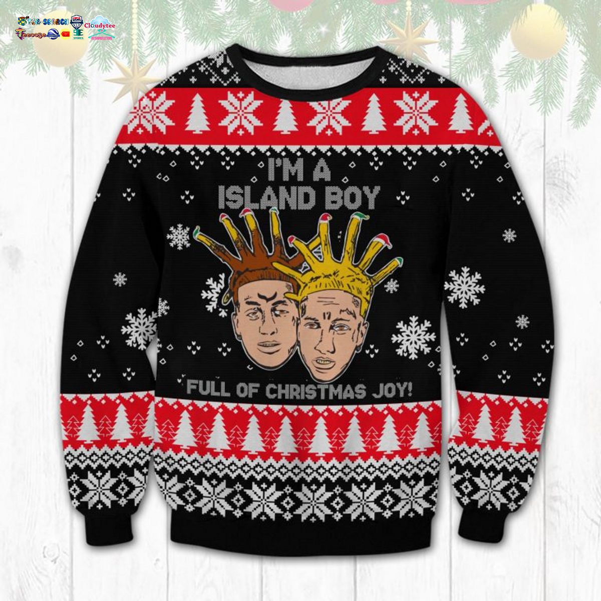 I’m An Island Boy Full Of Christmas Joy Ugly Christmas Sweater
