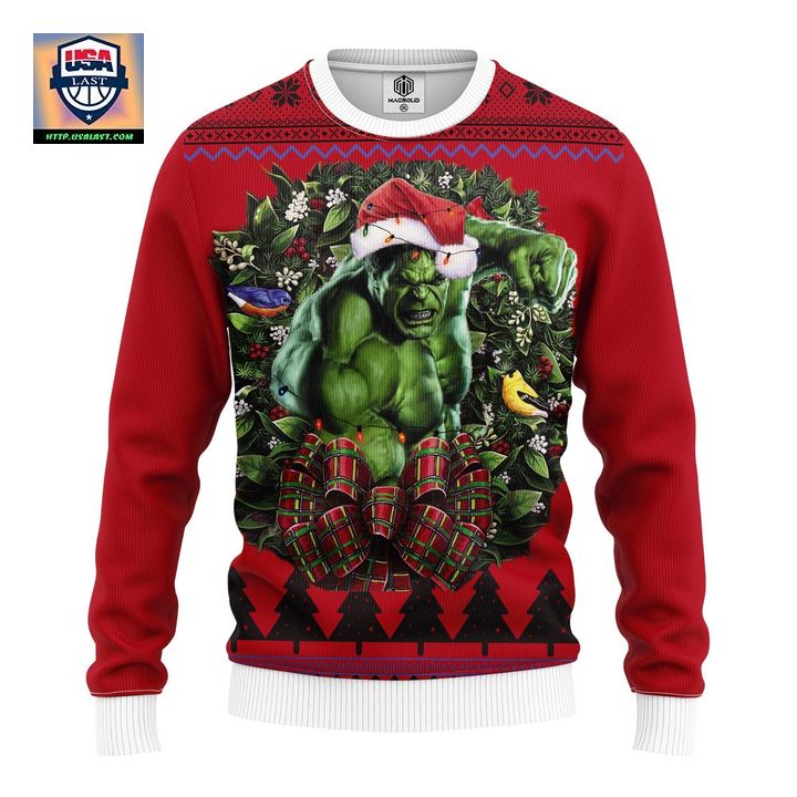 Incredible Hulk Noel Superheroes Ugly Christmas Sweater – Usalast