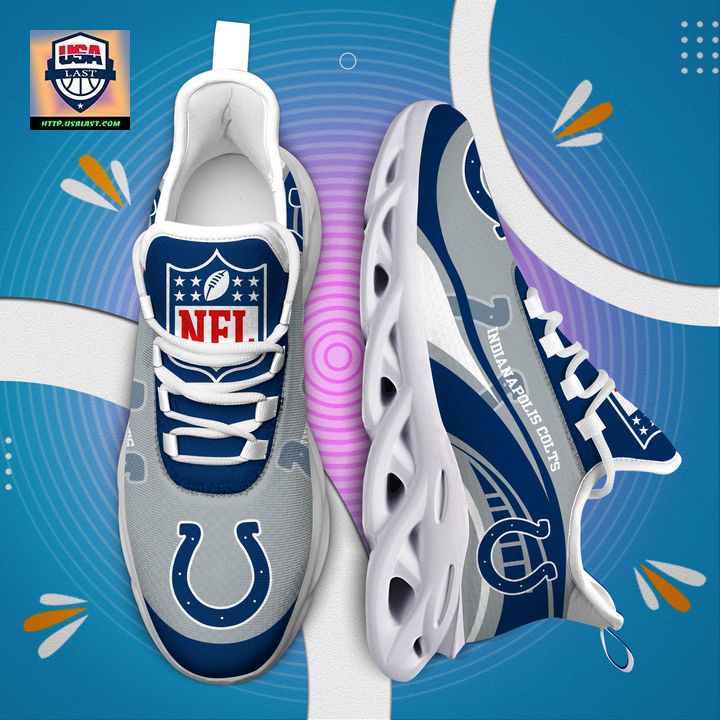 Indianapolis Colts NFL Customized Max Soul Sneaker - Wow, cute pie