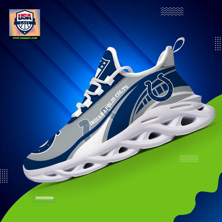 Indianapolis Colts NFL Customized Max Soul Sneaker - Studious look