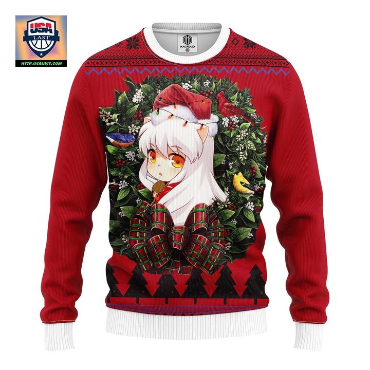 Inuyasha Cute Anime Ugly Christmas Sweater Thanksgiving Gift – Usalast