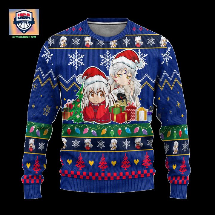 Inuyasha x Sesshomaru Anime Ugly Christmas Sweater InuYasha Xmas Gift – Usalast