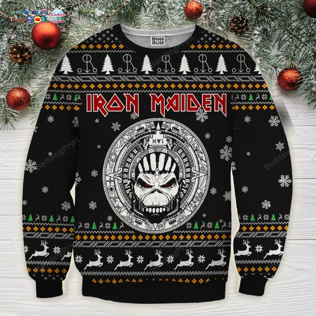 Iron Maiden Ugly Christmas Sweater - Nice bread, I like it