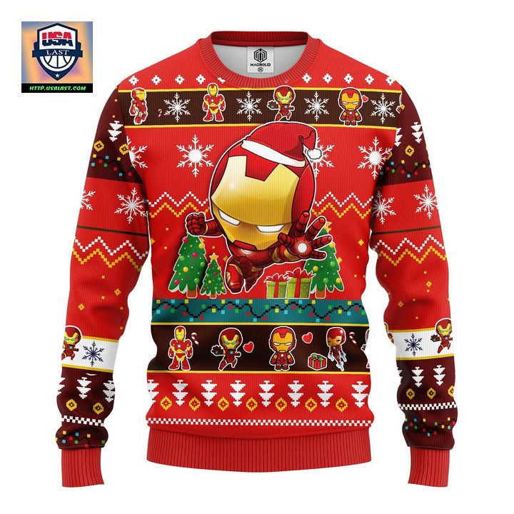 Iron Man Chibi Ugly Christmas Sweater Red Amazing Gift Idea Thanksgiving Gift – Usalast