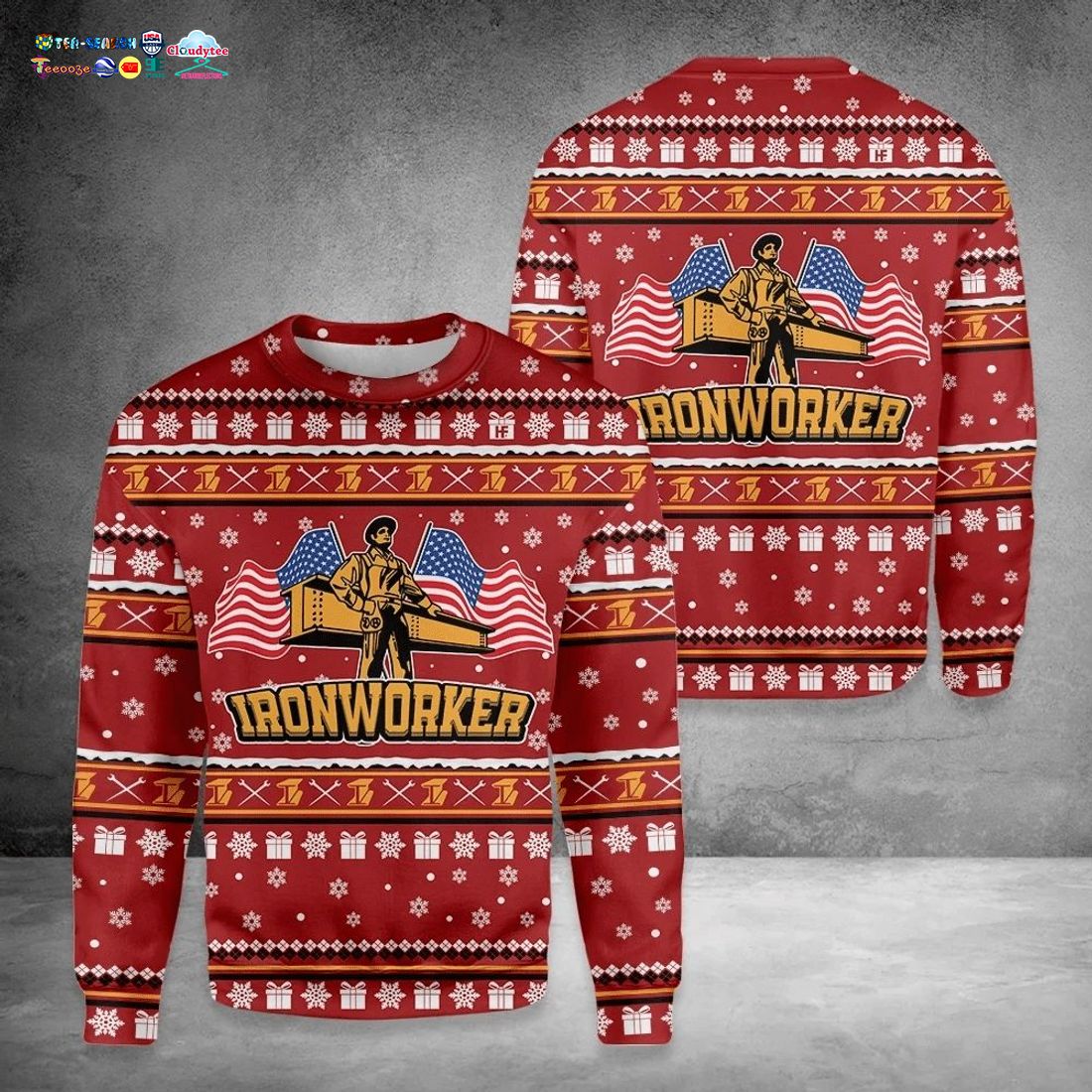 Ironworker Ver 1 Ugly Christmas Sweater