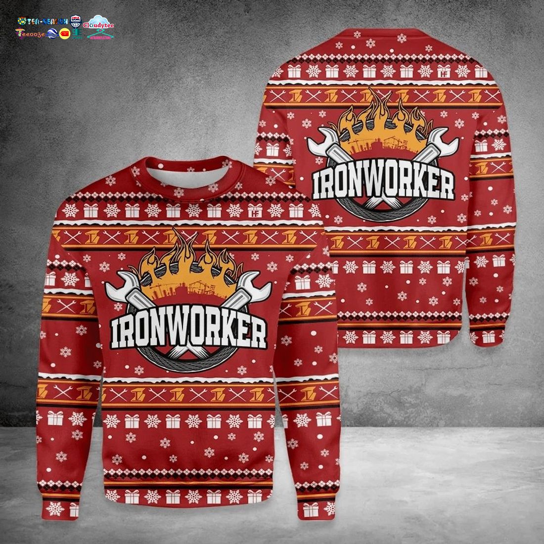 Ironworker Ver 2 Ugly Christmas Sweater