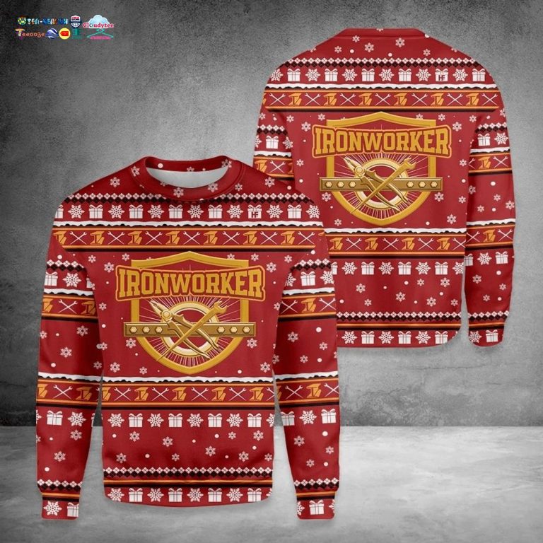Ironworker Ver 3 Ugly Christmas Sweater - Unique and sober