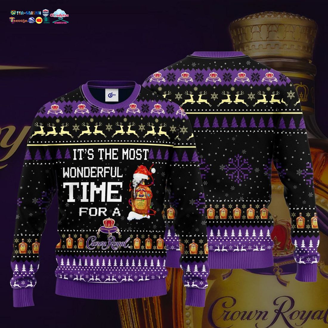 It’s the Most Wonderful Time For A Crown Royal Ugly Christmas Sweater