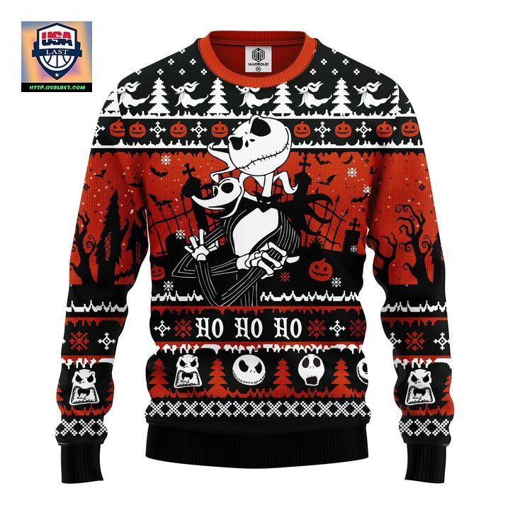 Jack And Zero Nightmare 2 Noel Ugly Christmas Sweater Amazing Gift Idea Thanksgiving Gift – Usalast