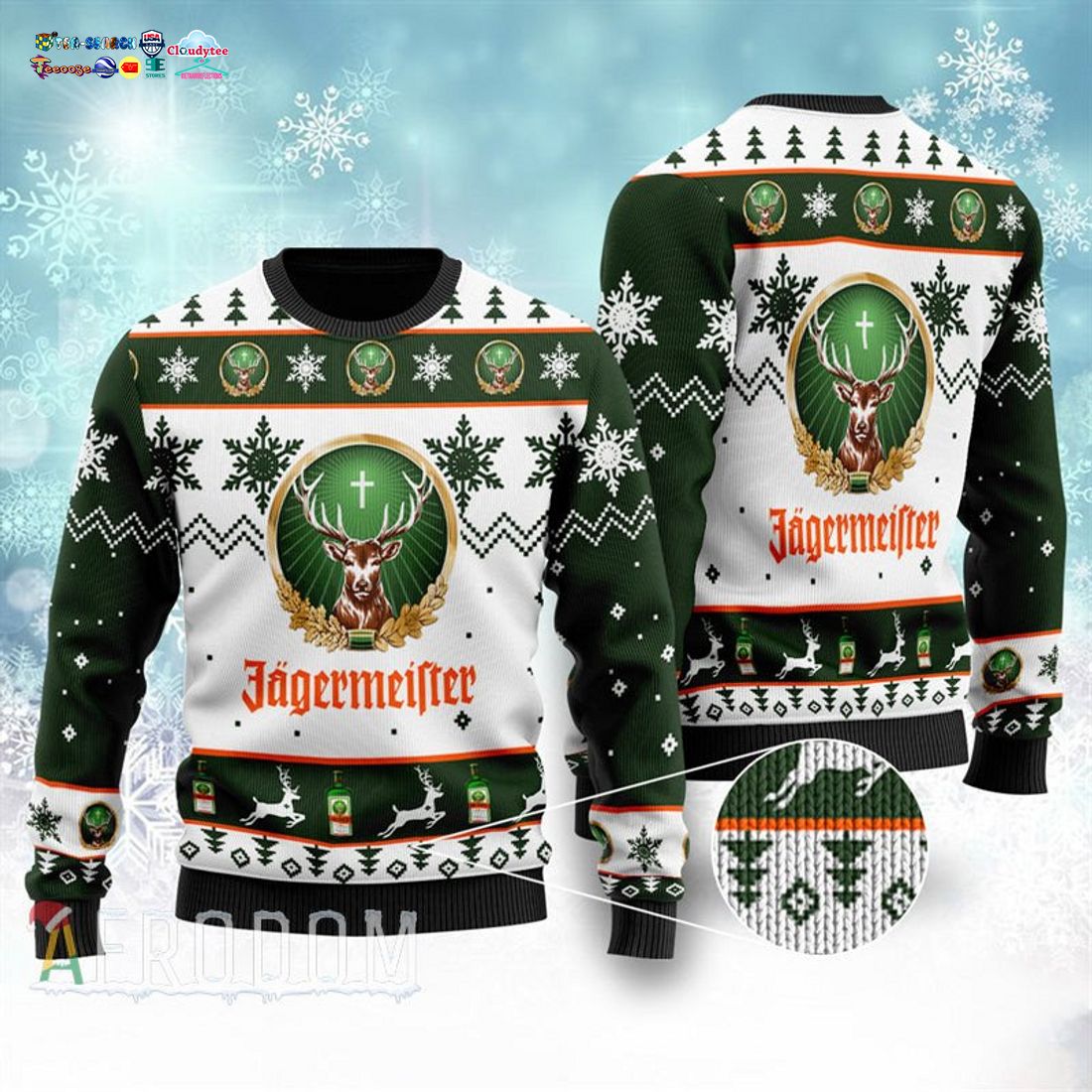 Jagermeister Ver 2 Ugly Christmas Sweater