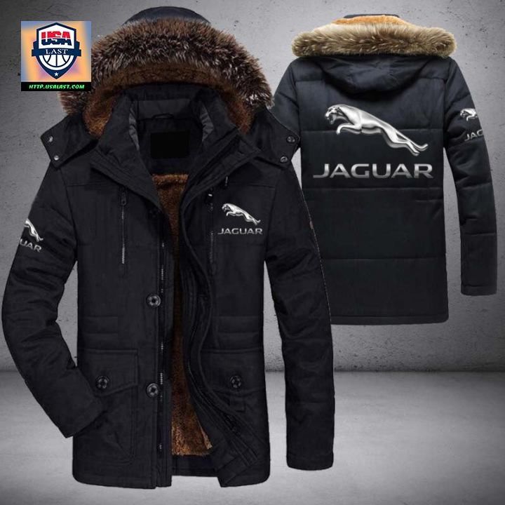 Jaguar Logo Brand Parka Jacket Winter Coat - Eye soothing picture dear