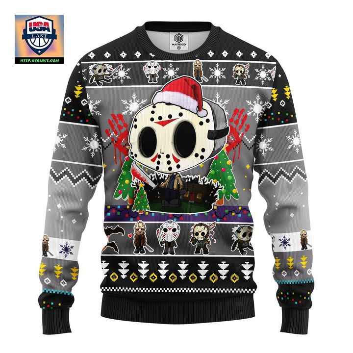 Jason Voorhees Chibi Ugly Christmas Sweater Amazing Gift Idea Thanksgiving Gift – Usalast