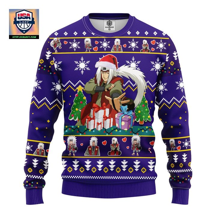 Jiraiya Naruto Blue Ugly Christmas Sweater Amazing Gift Idea Thanksgiving Gift – Usalast