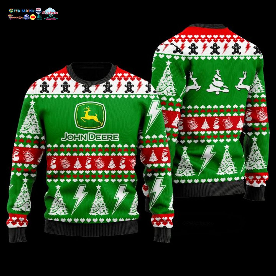 John Deere Ver 1 Ugly Christmas Sweater