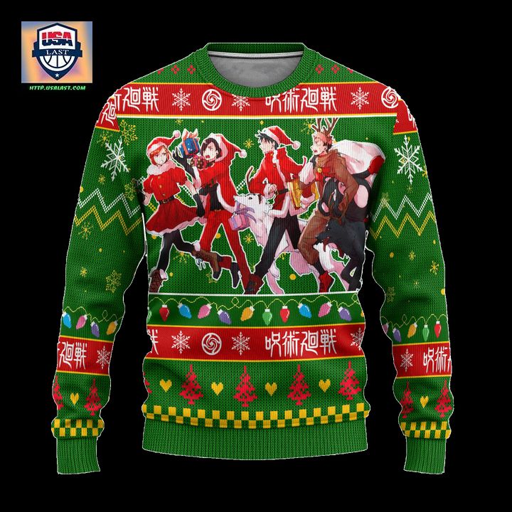 Jujutsu Kaisen Ugly Christmas Sweater Custom Anime Characters Xmas Gift – Usalast