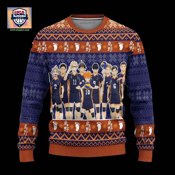 Karasuno High Ugly Christmas Sweater Haikyuu Anime Xmas Gift – Usalast