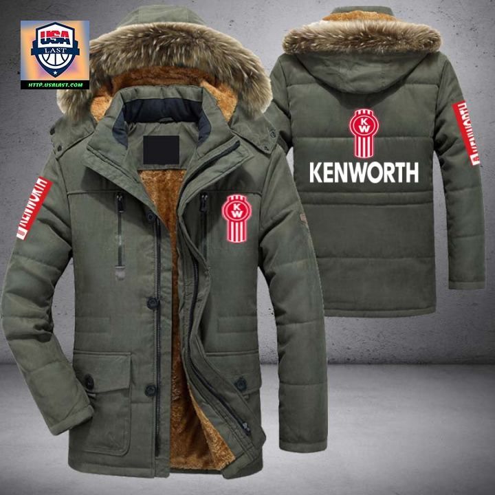 Kenworth Car Brand Parka Jacket Winter Coat - Stand easy bro