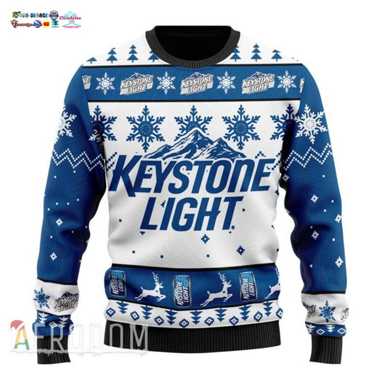 Keystone Light Ver 3 Ugly Christmas Sweater - Stand easy bro