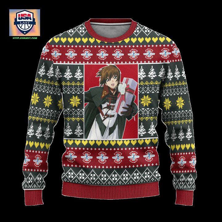 Kira Yamato Anime Ugly Christmas Sweater Custom Gundam Xmas Gift – Usalast