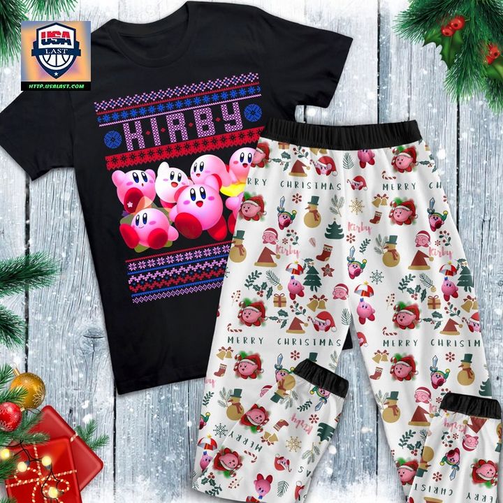 Kirby Game Series Christmas Pajamas Set - Looking so nice