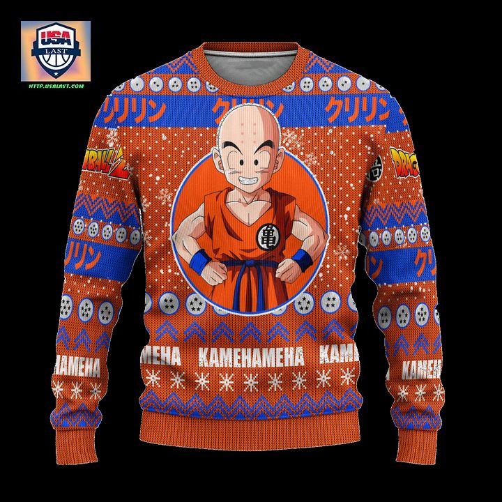 Krillin Anime Ugly Christmas Sweater Dragon Ball Z Xmas Gift – Usalast