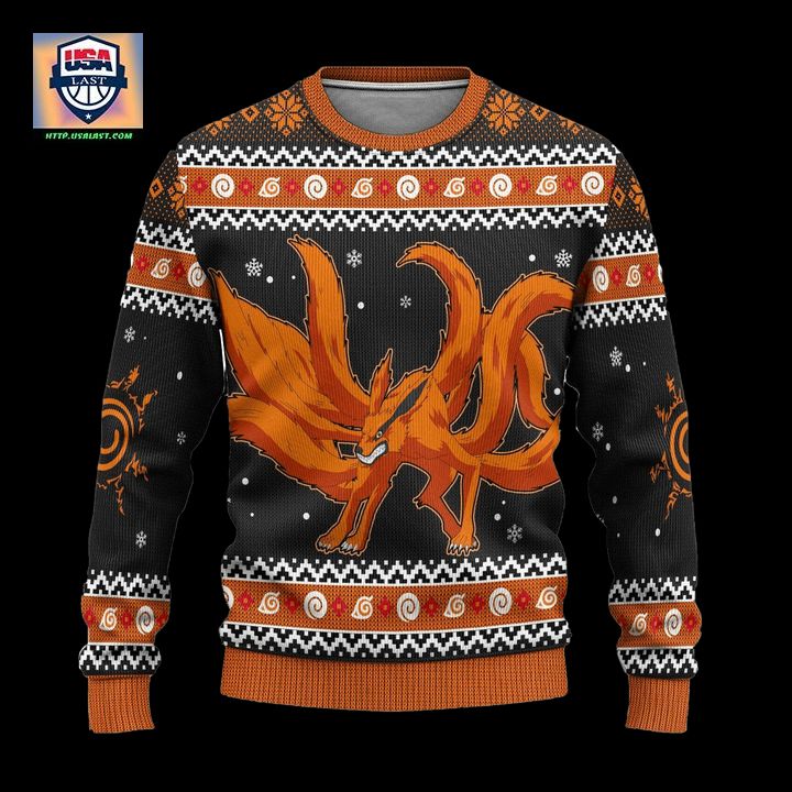 Kurama Naruto Anime Ugly Christmas Sweater Xmas Gift - Best couple on earth