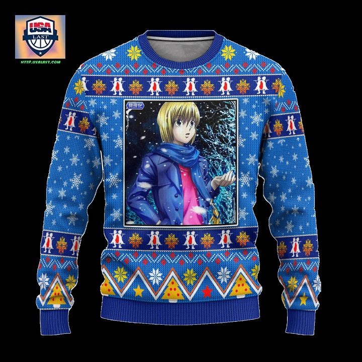 Kurapika Anime Ugly Christmas Sweater Hunter x Hunter Xmas Gift – Usalast