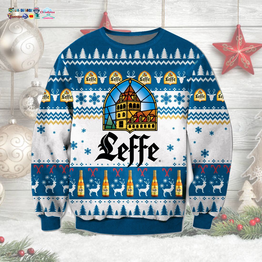 Leffe Ugly Christmas Sweater - Cuteness overloaded