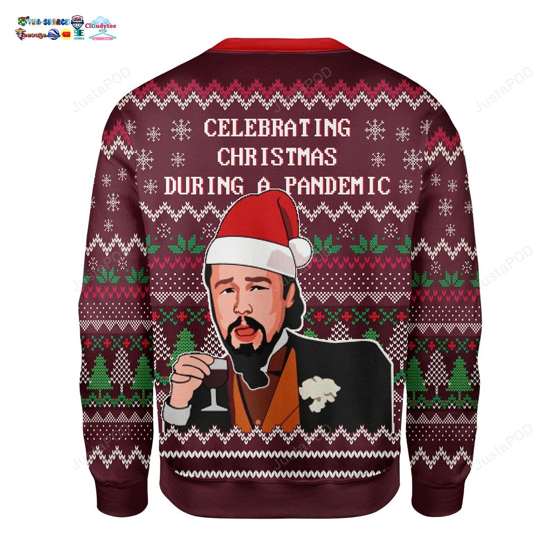 Leonardo DiCaprio Celebrating Christmas During A Pandemic Ugly Christmas Sweater