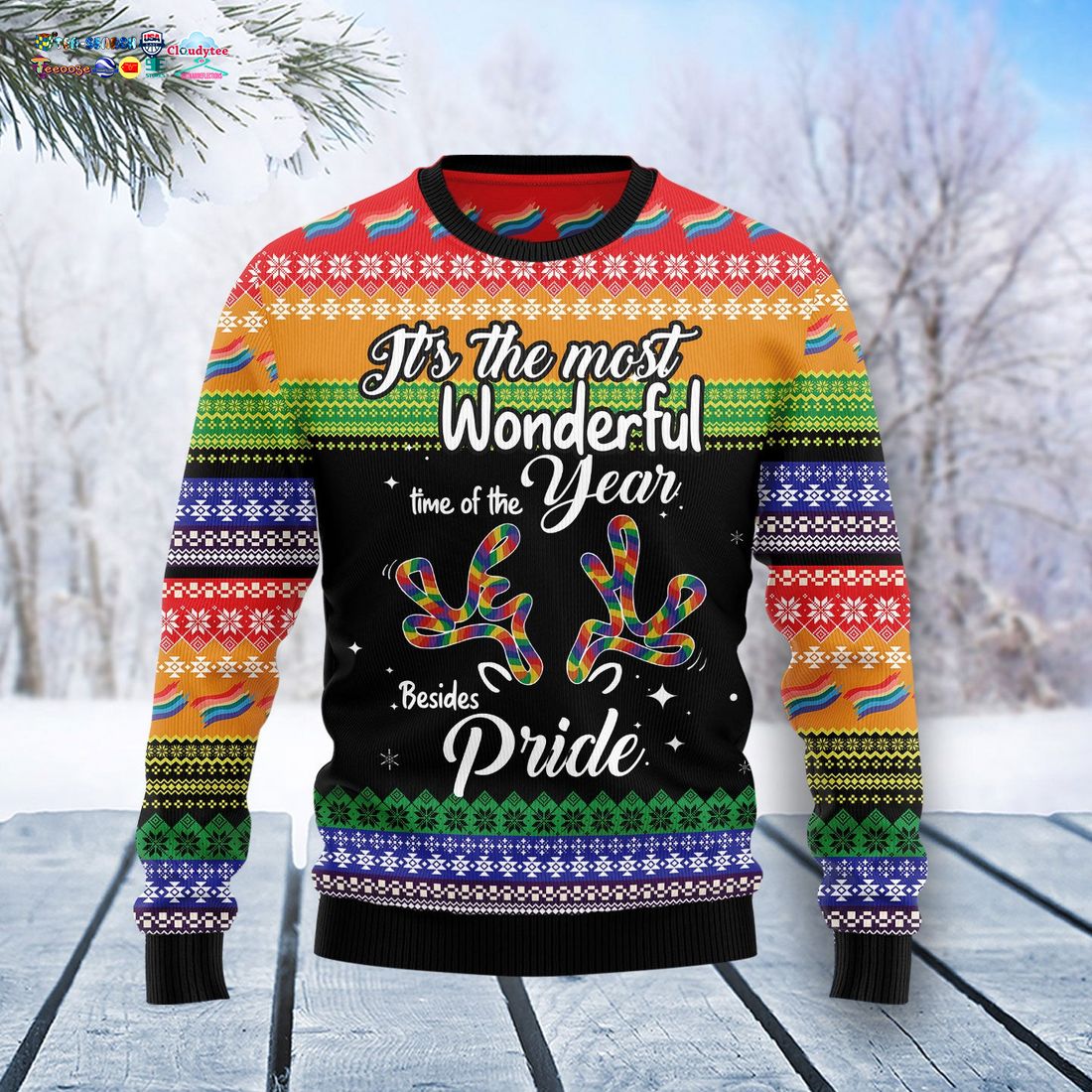 LGBT It's The Most Wonderful Time Of The Year Besides Pride Ugly Christmas Sweater