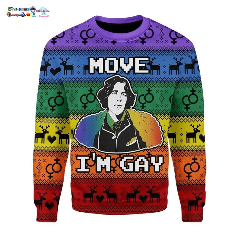 LGBT Move I'm Gay Ugly Christmas Sweater - Sizzling