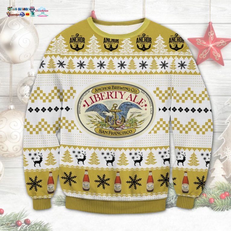 Liberty Ale Ugly Christmas Sweater - Stand easy bro