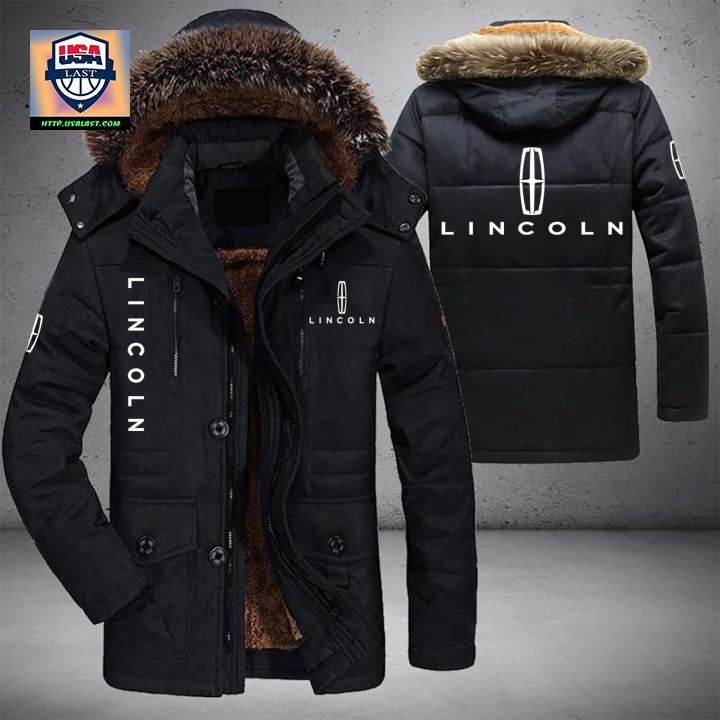 Lincoln Logo Brand Parka Jacket Winter Coat – Usalast