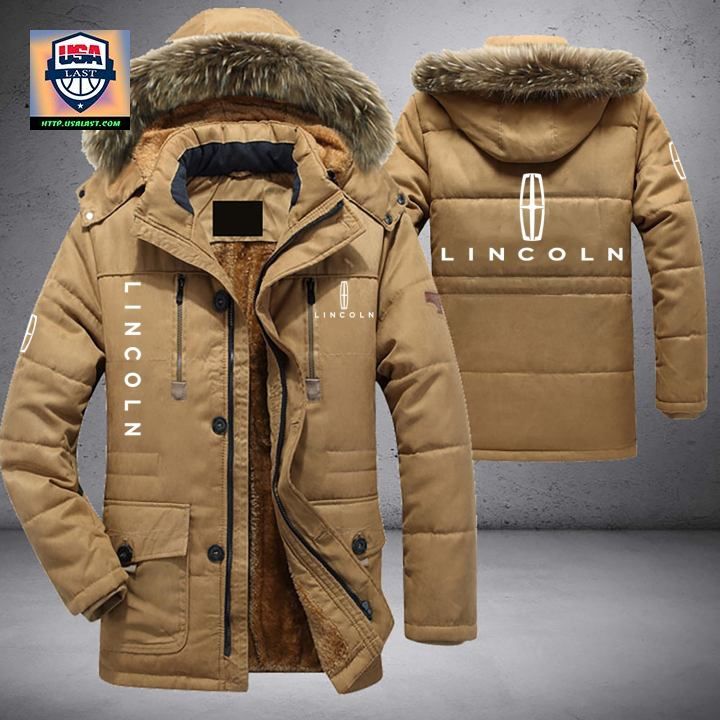 Lincoln Logo Brand Parka Jacket Winter Coat - You guys complement each other