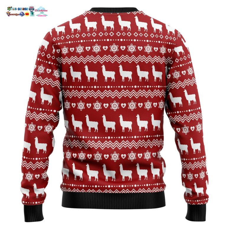 Llama La La La La Ugly Christmas Sweater - Nice elegant click