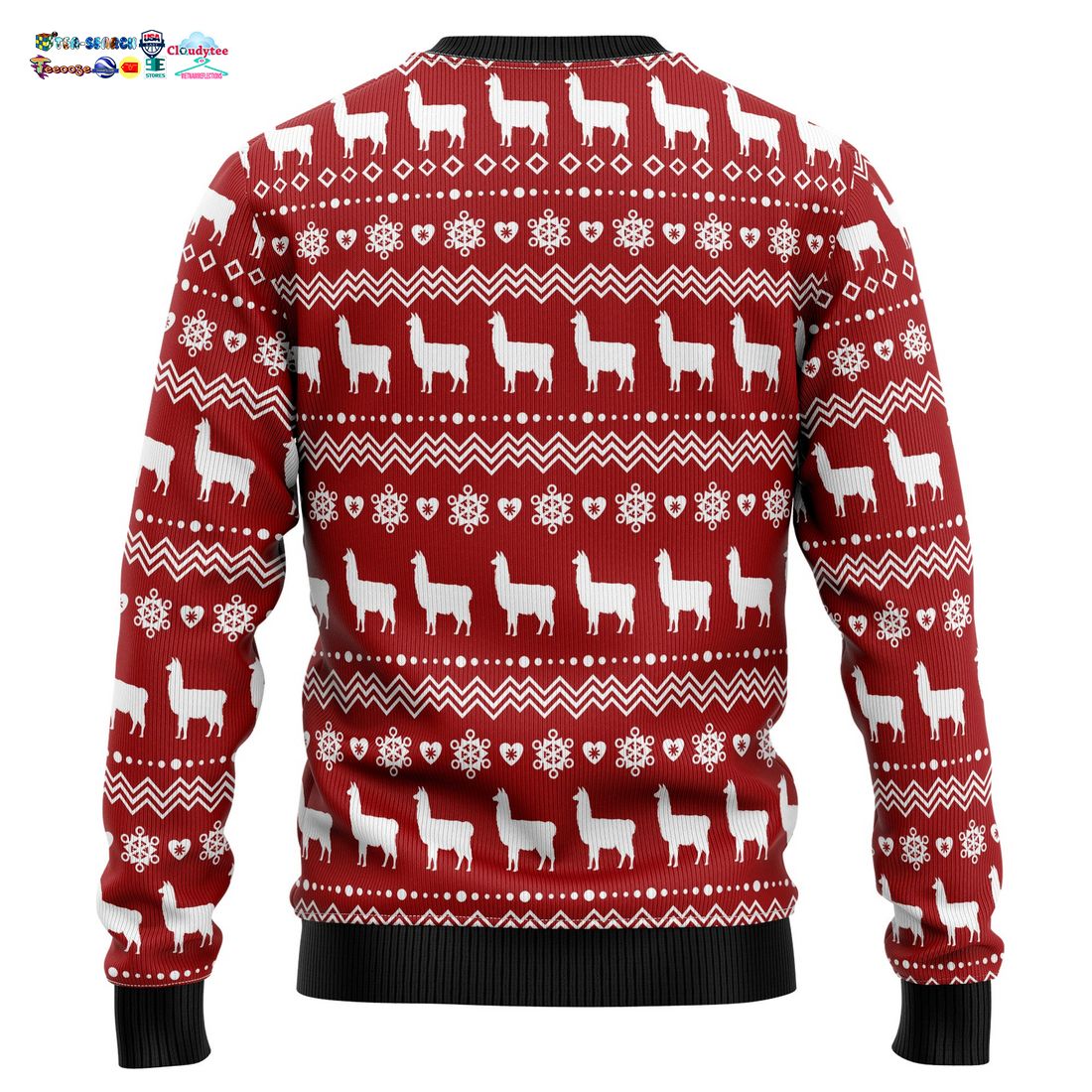 Llama La La La La Ugly Christmas Sweater