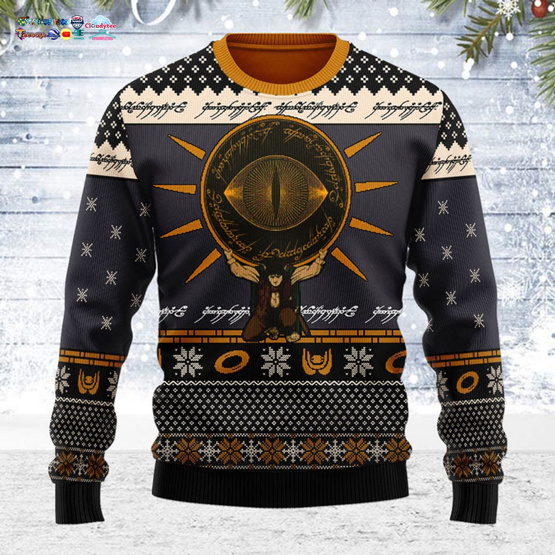 LOTR Burden Ugly Christmas Sweater