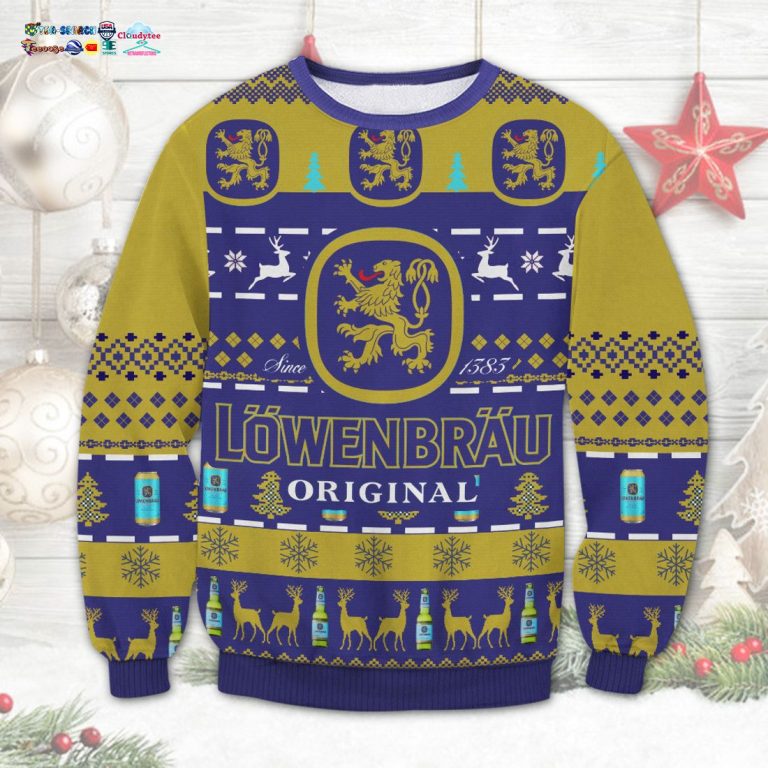 Lowenbrau Original Ugly Christmas Sweater - Royal Pic of yours
