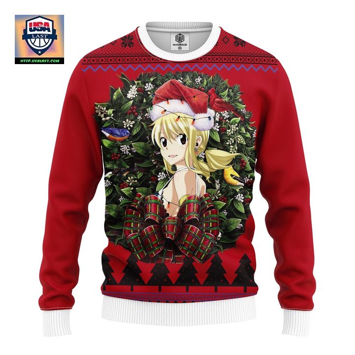 Lucy Heartfilia Fairy Tail Noel Mc Ugly Christmas Sweater Thanksgiving Gift – Usalast