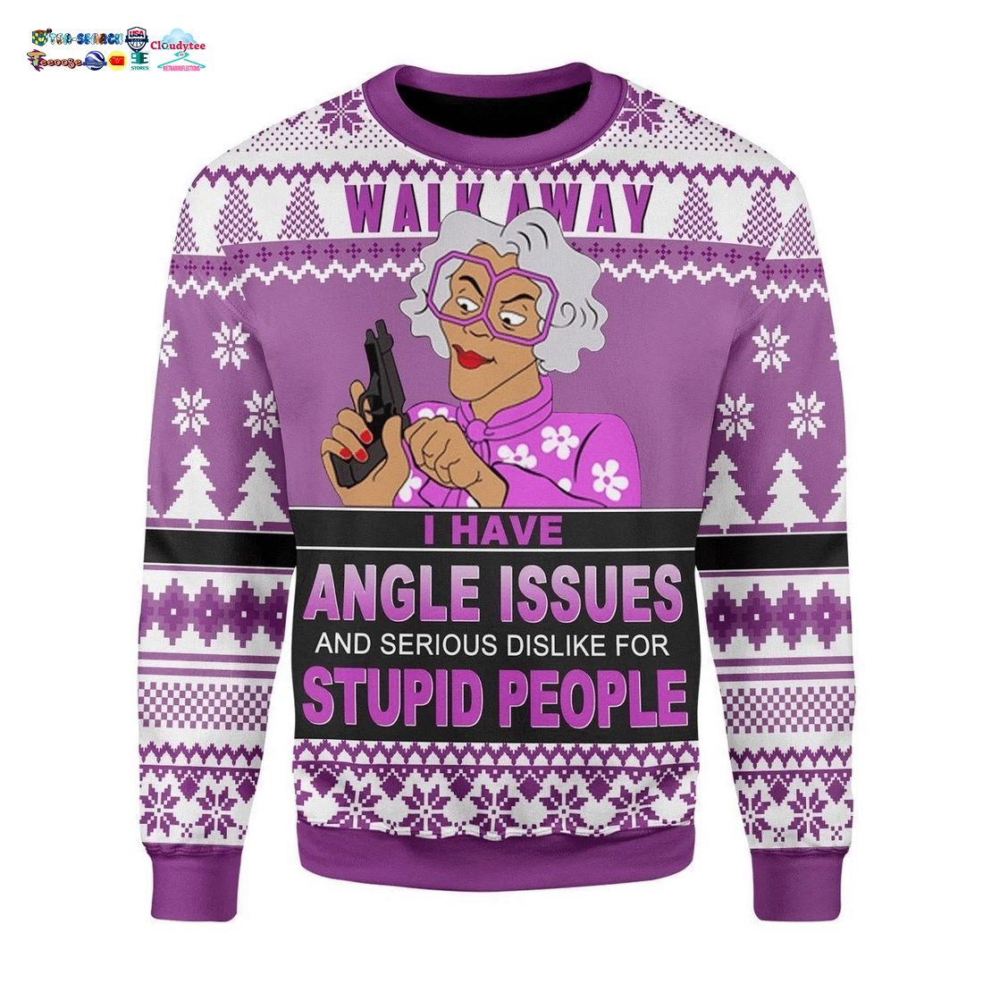Madea Walk Away Ugly Christmas Sweater - Stunning