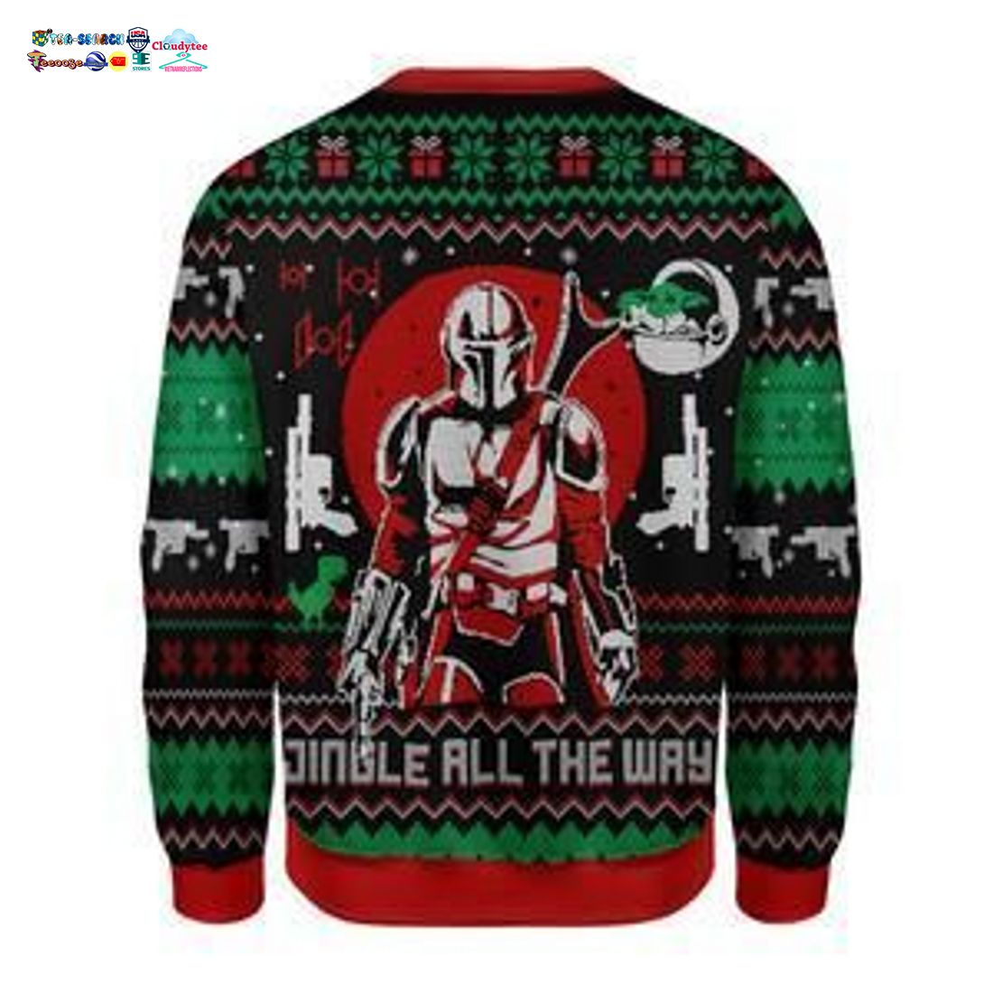 Mando Jingle All The Way Ugly Christmas Sweater
