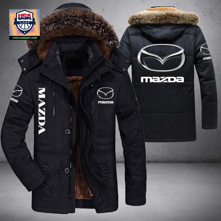 Mazda Logo Brand Parka Jacket Winter Coat – Usalast