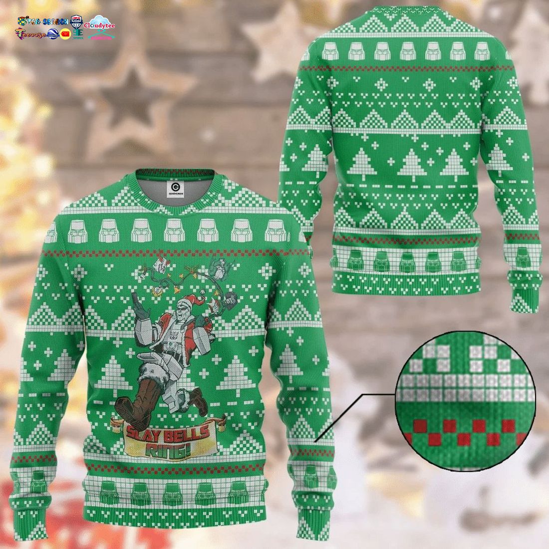 Megatron Slay Bells Ring Ugly Christmas Sweater