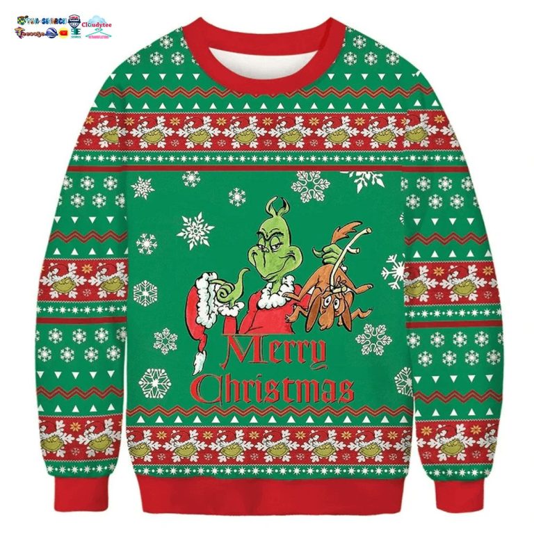 Merry Christmas Grinch Max Ugly Christmas Sweater - I like your hairstyle