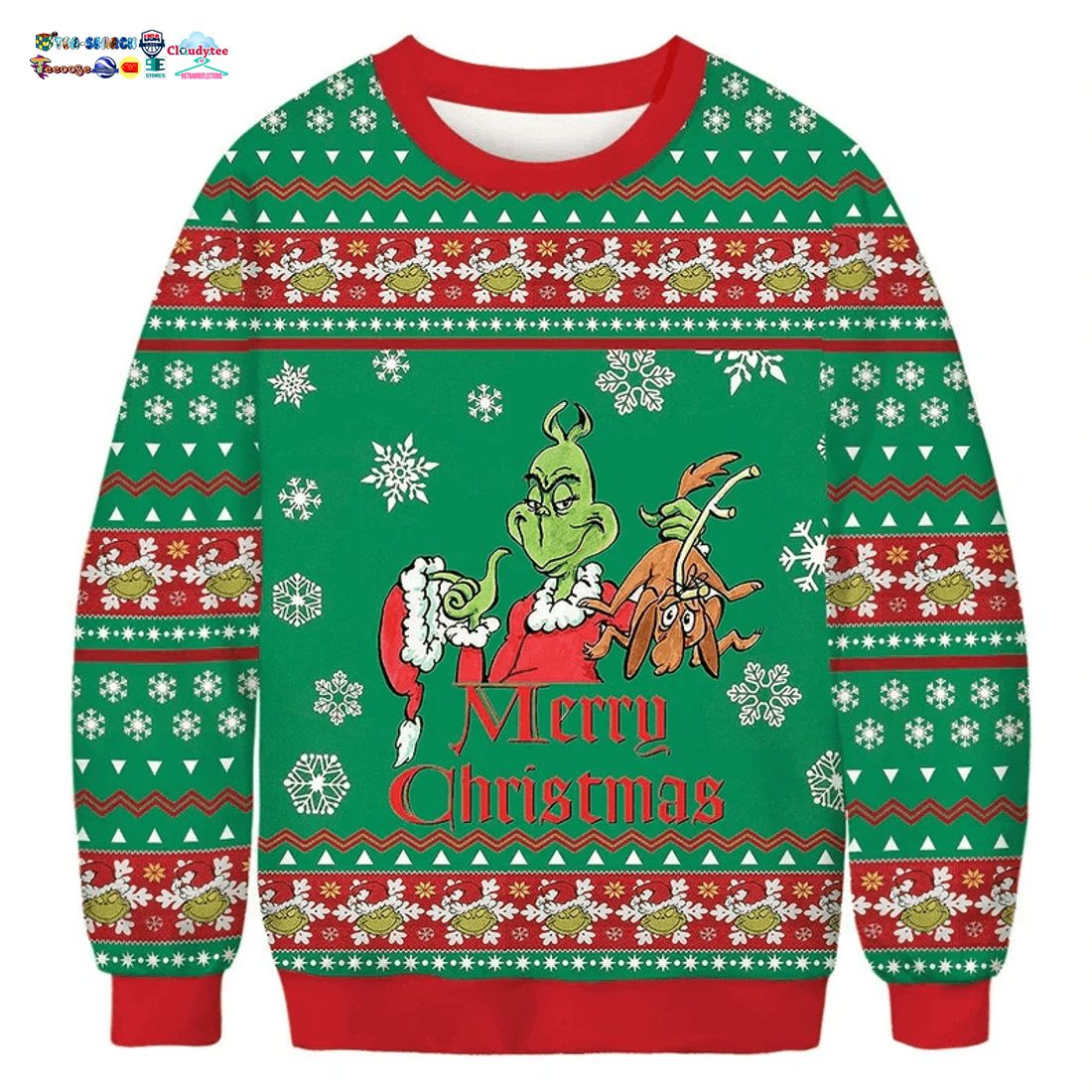 Merry Christmas Grinch Max Ugly Christmas Sweater