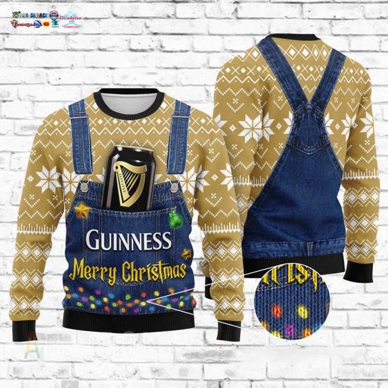 Merry Christmas Guinness Ugly Christmas Sweater - Good one dear