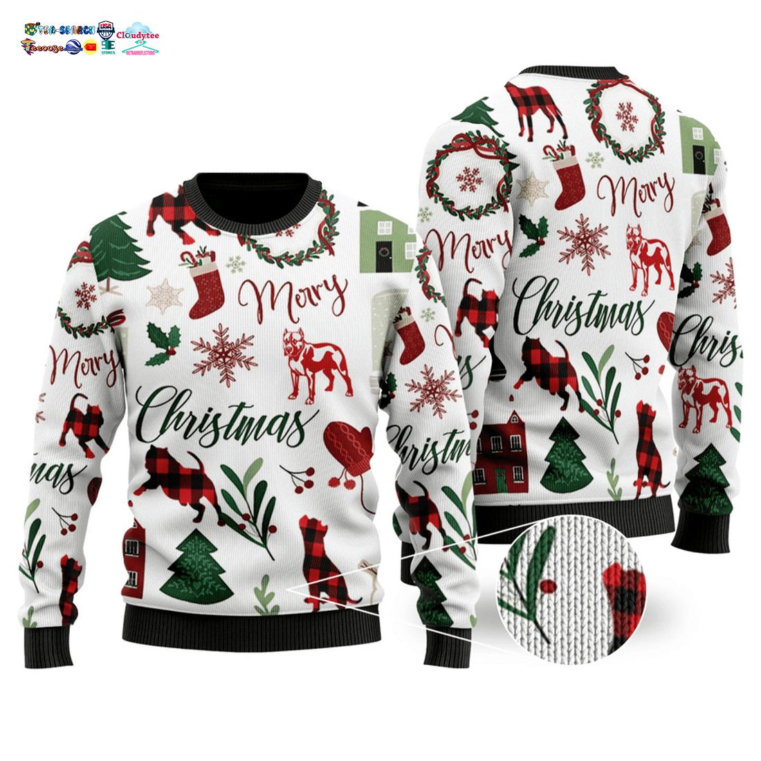 Merry Christmas Pitbull Ugly Christmas Sweater - You are always amazing