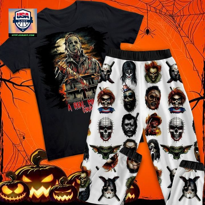 Michael Myers A Real Man Will Chase After You Pajamas Set – Usalast