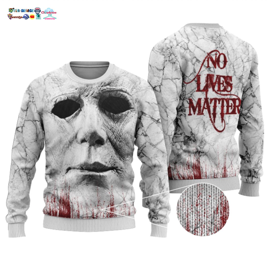 Michael Myers No Lives Matter Ugly Christmas Sweater